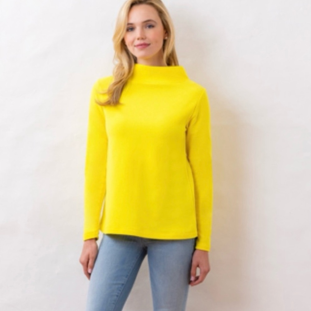 Dudley Stephens Vibrant Yellow Turtleneck